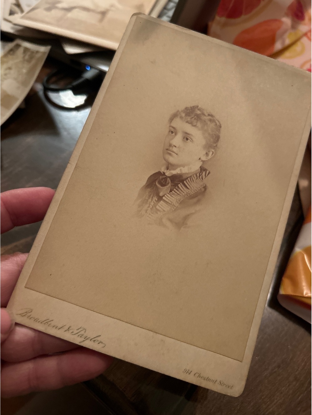 Vintage cabinet Card of a young lady